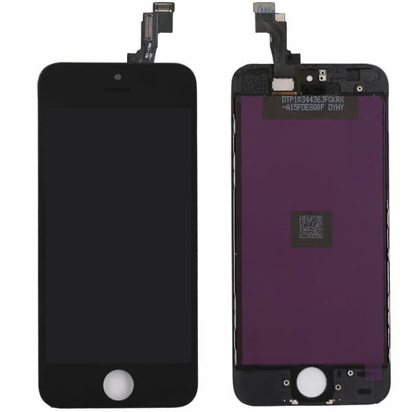 iPhone 5s - LCD Skärm Digitizer Replacement - Svart Black