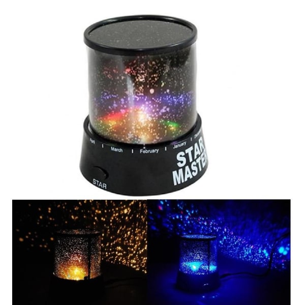 Tähtiprojektori LED-yölamppu Multicolor