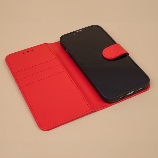 Xiaomi Redmi A3 4G - Book Case Fodral Mobilplånbok Röd Red