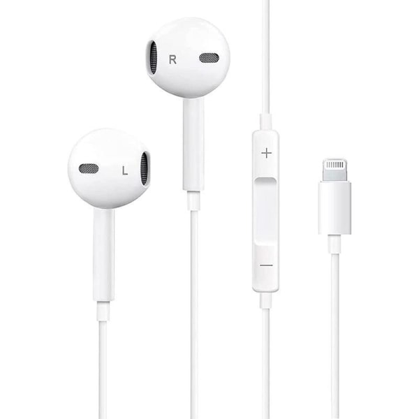 Lightning Wired in-ear øretelefon Dudao til iPhone iPad iPod White