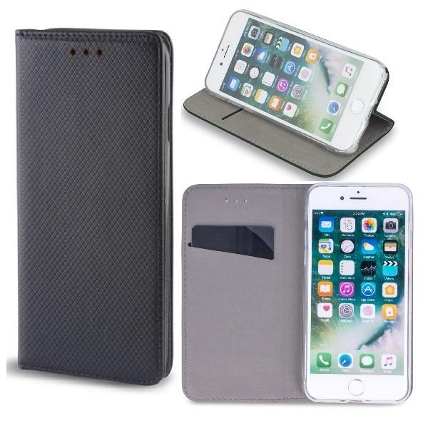 iPhone XS Max - Smart Magnet Flip Case Kännykkälompakko - Musta Black