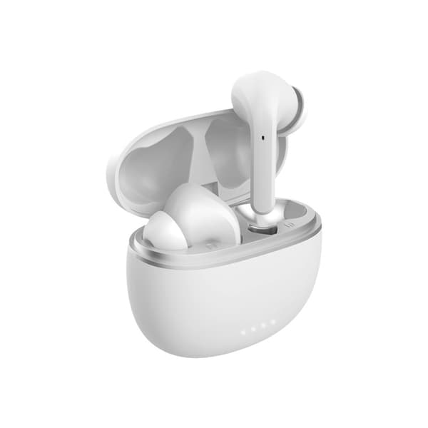 Forever TWE-210 Bluetooth 5.3 Hörlurar – ANC, TWS, 36h Speltid, USB-C, Vit Vit