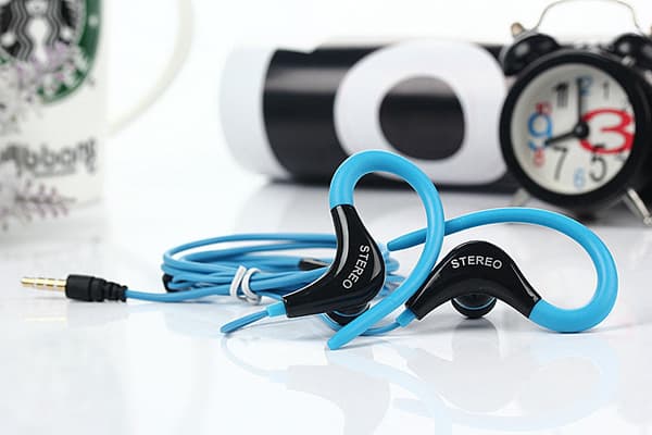 Actrail Stereo Sporthörlurar med Mikrofon Samtalskontroll -Blå Blue