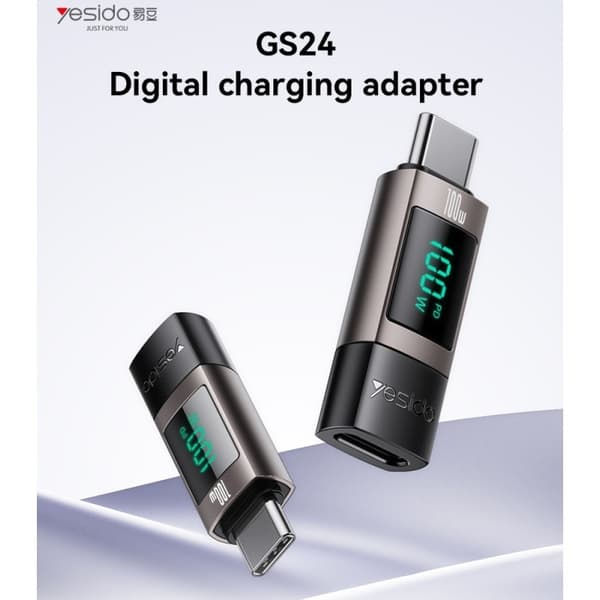 USB-C till USB-C Adapter 100W PD laddnings & 480Mbps dataöverföring Svart
