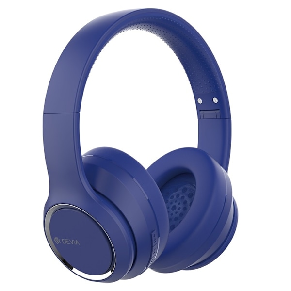 Devia Kintone Vikbara On-Ear 40mm Trådlösa Bluetooth 5.2 HD-hörlurar Blå Blue