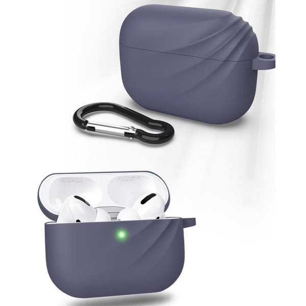 DEVIA Silikon laddningsfodral för AirPod Pro Med Krok - Blå Blue