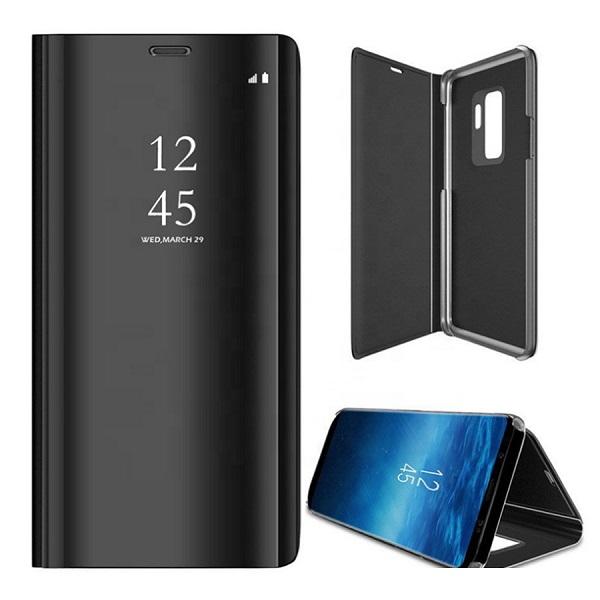 Samsung Galaxy A21s - Smart Clear View -kotelo - musta Black