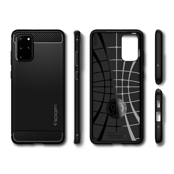 Samsung Galaxy S20 Plus  - SPIGEN Rugged Armor Skal - Mattsvart Svart