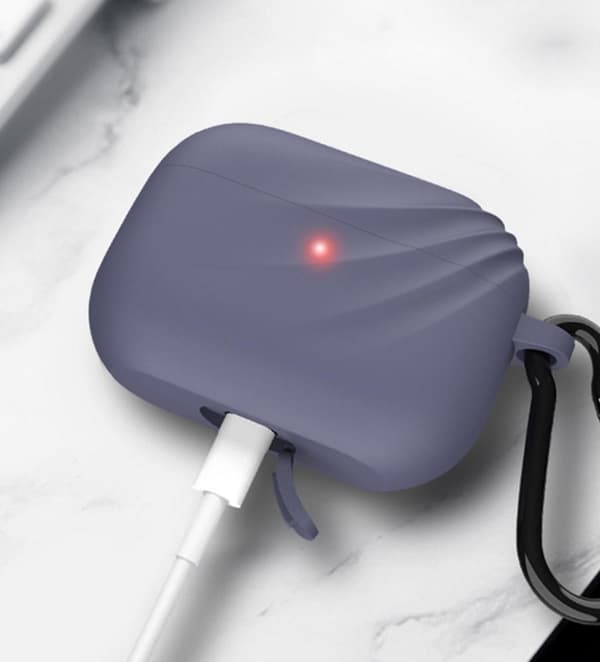 DEVIA silikone opladertaske til AirPod Pro med krog - Pink Pink