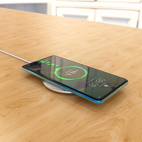 Borofone Preference QI 10W trådløs oplader til iPhone / Android Silver