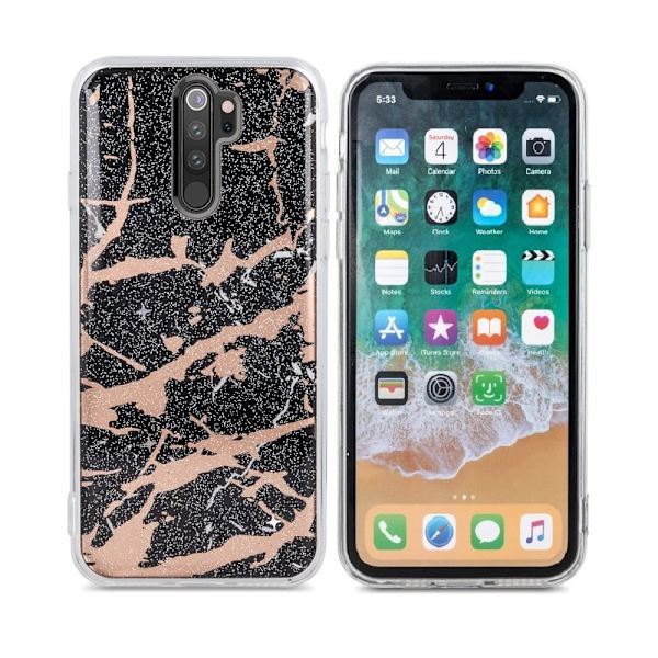 Xiaomi Redmi Note 8 Pro - Trendy Marmur Skal - Svart Svart