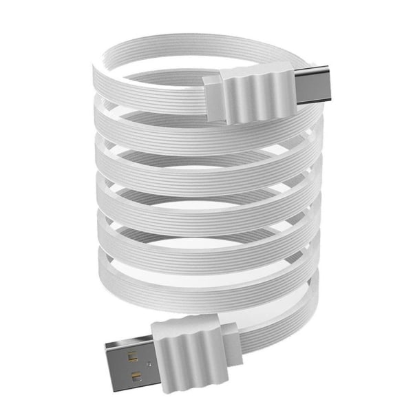 DEVIA USB-C 2Amp Flat kabel för Smartphones - Längd 1m Vit