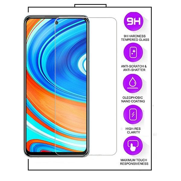 Xiaomi Redmi Note 9 - Transparent 1,8 mm Slim Skal + Härdat Glas Transparent