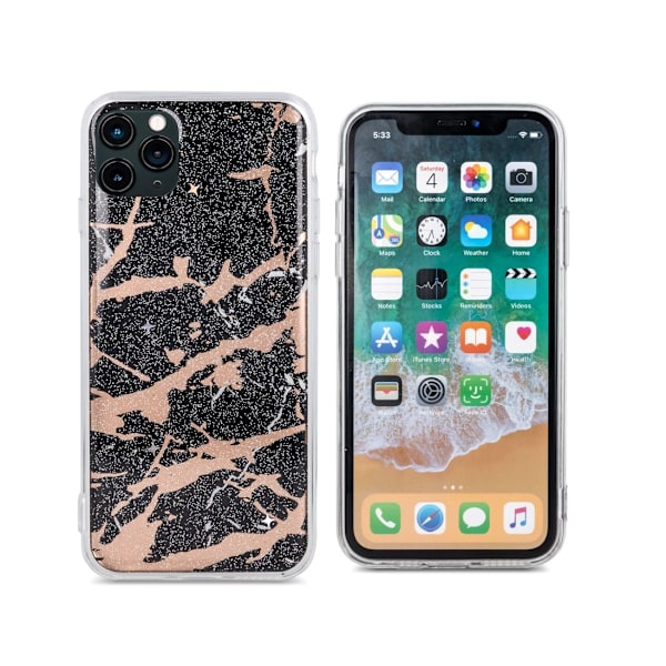 Samsung Galaxy A51 -  Trendy Marmur Skal - Svartguld Black