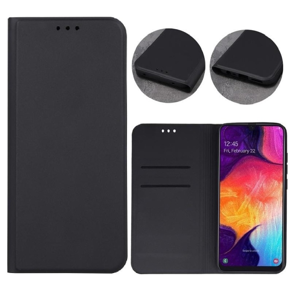 Xiaomi Redmi 8 - Smart Skin Mobilplånbok - Svart Svart