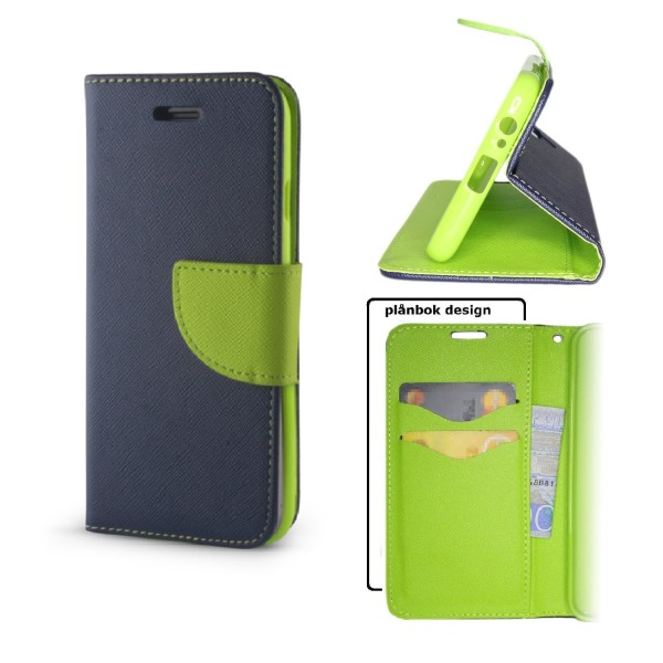 Nokia 2.2 - Smart Fancy Case -mobiililompakko - tummansininen/vihreä Blue