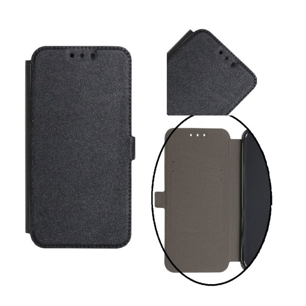Samsung A6 (2018) - Smart Pocket Case Mobilpung - Sort Black