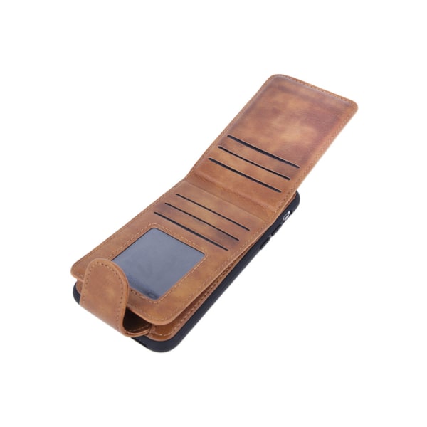 Samsung Galaxy S9 - Pocket Case Bagcover - Brun Brown