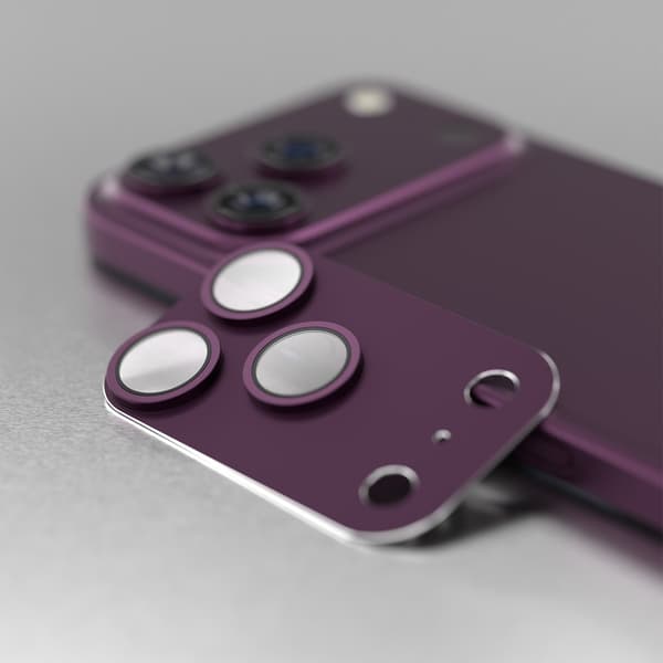 iPhone 18 Pro / 18 Pro Max – Etteri Full Kameraskydd 9H – Dark Cherry Multicolor