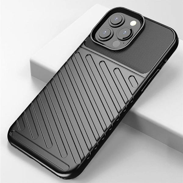 iPhone 13 PRO Max - Thunder Flexible Rugged Slim Skal  - Svart Svart