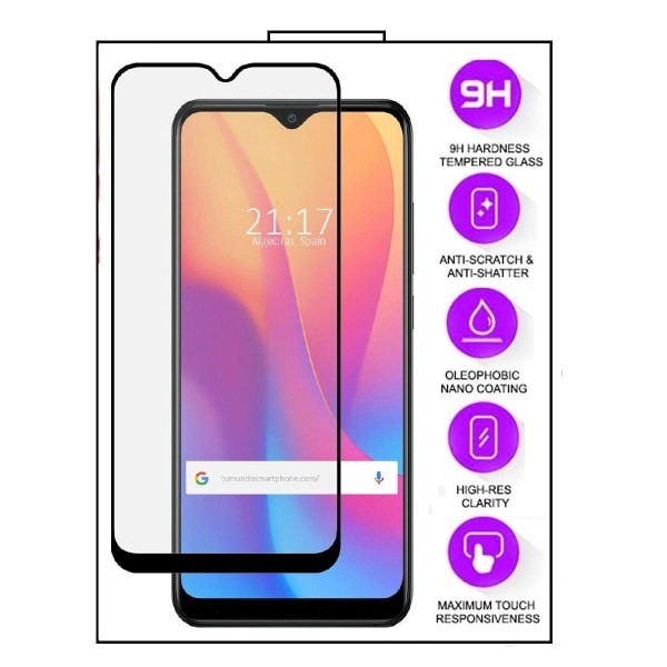 Huawei Y6 (2019) - 10D fuldskærmshærdet glas Transparent