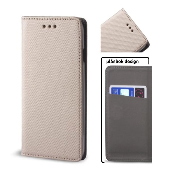 Samsung Galaxy A40 - Smart Magnet Fodral Mobilplånbok - Rosaguld Pink gold