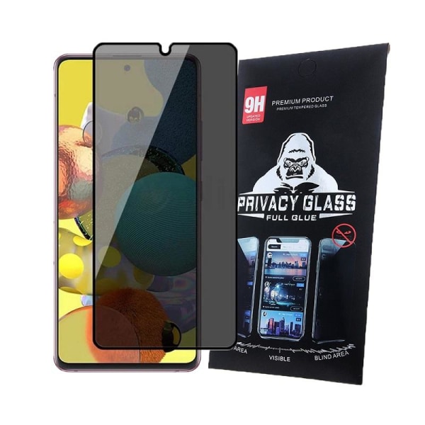 Samsung Galaxy S21 FE 5G - Privacy Helskärm Härdat Glas Transparent