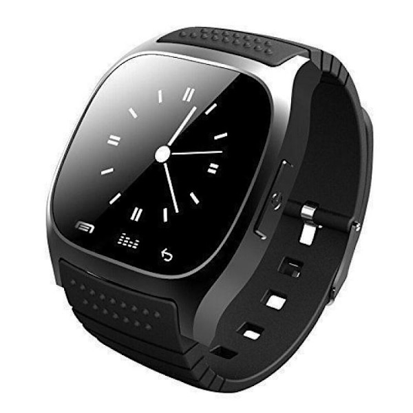 Bluetooth AlphaOne Smartklocka Multifunction Touch Screen Svart Svart