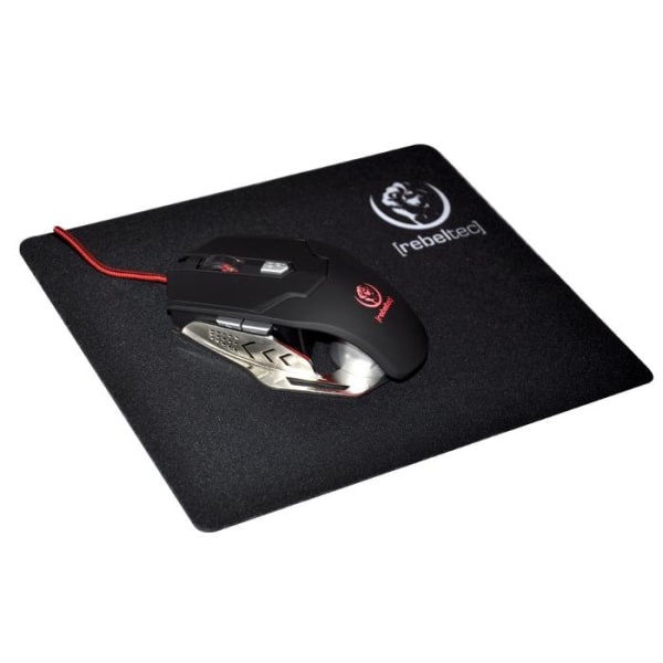 REBELTEC Mousepad GAME Slider S Størrelse: 240 x 200 x 3 [mm] Black