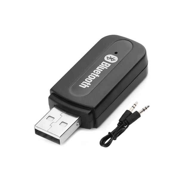 Bluetooth lydmodtager / Audio Receiver adapter aux/USB stik Black