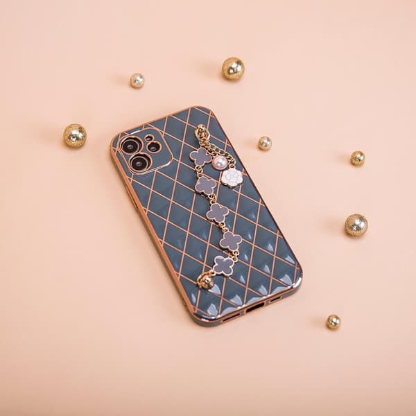 iPhone 13 PRO - Elegant Glamour Mjuk Skal Grön