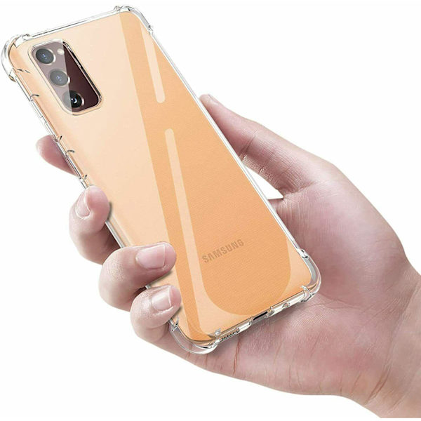 Samsung Galaxy A41 - Bumper Extra Stöttåligt Slim Mjuk Skal Transparent