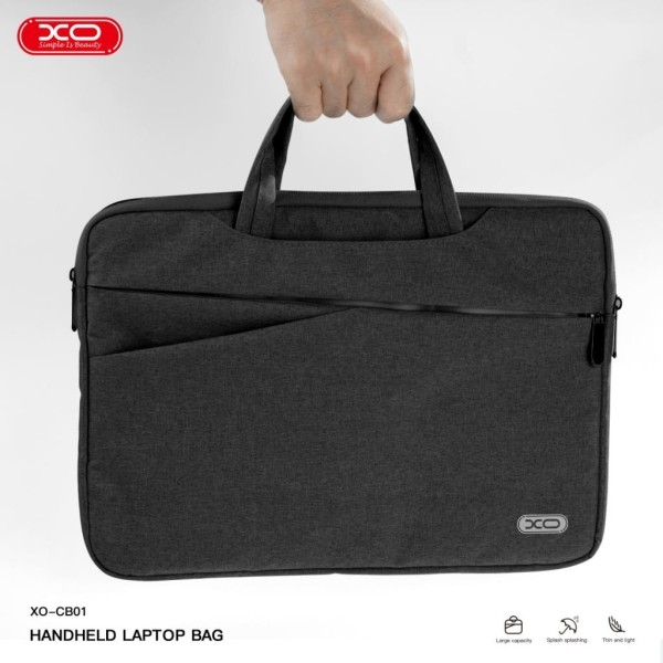 XO bærbar computertaske 14 tommer, vandtæt, anti-kollisionsbeskyttelse Black