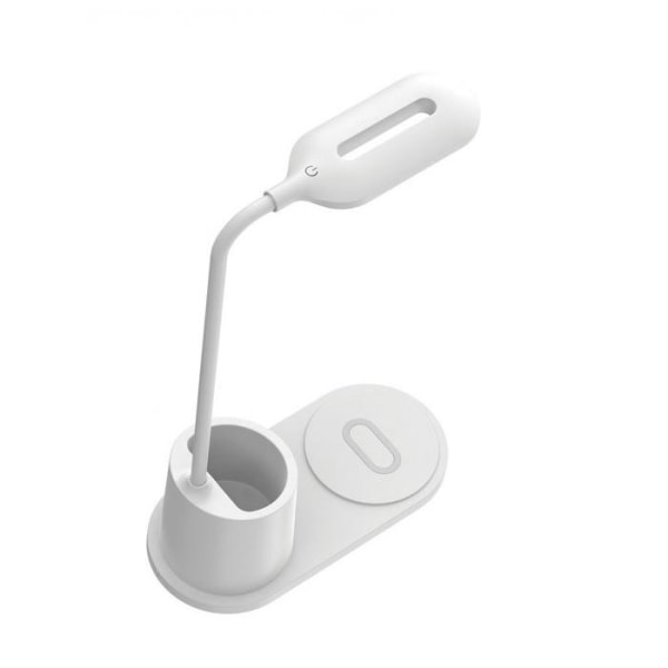 Rebeltec LED-lampe med 10W QI trådløs induktionsoplader - iPhone White