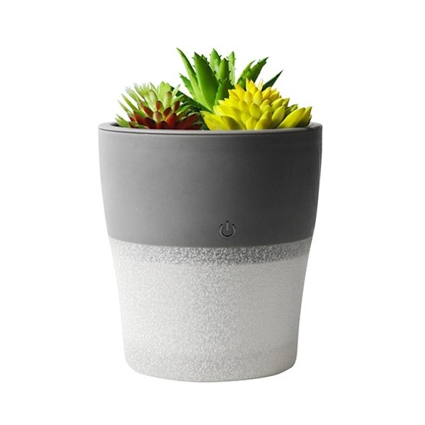 Mini USB-luftfuktare med diffuserfunktion – Dekorativ blomkruka för bord multifärg
