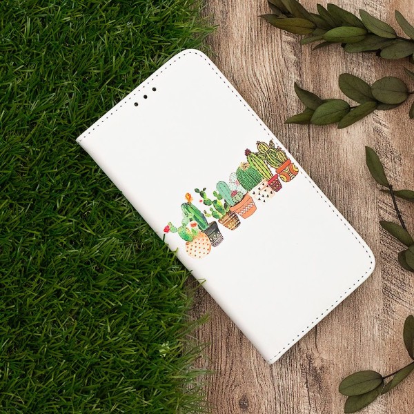 Xiaomi Redmi 12c - Smart Trendy Mobile Wallet Cactus Multicolor