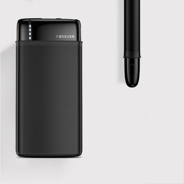 10000mAh Forever Powerbank till Mobiltelefoner & Surfplattor Svart Svart