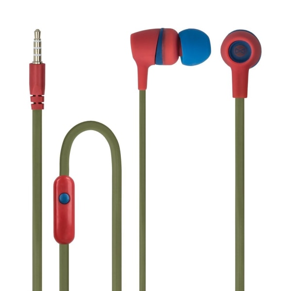 Forever Stereo In-ear hovedtelefoner med mikrofon Juicy JSE-200 Casual Red
