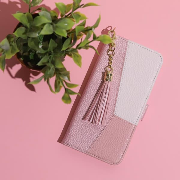 iPhone 14 Plus - Smart Charms Fodral Mobilplånbok Rosa Pink