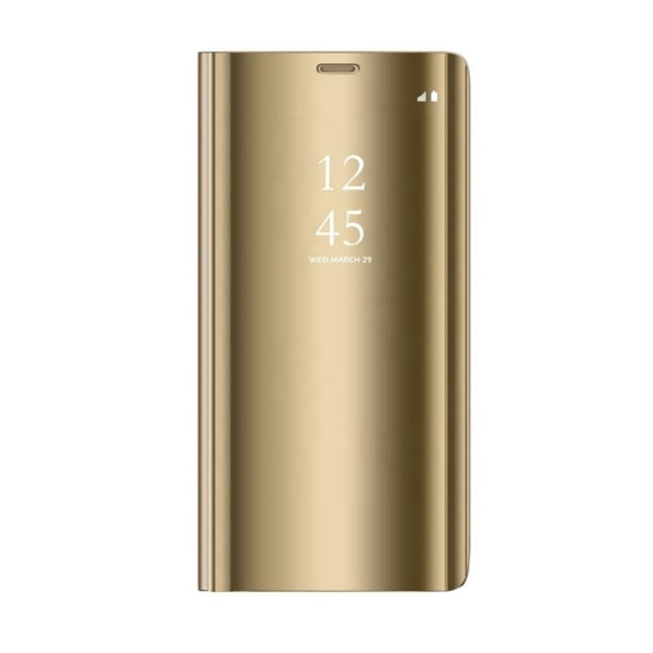 Xiaomi Redmi Note 9 - Smart Clear View Fodral - Guld Guld