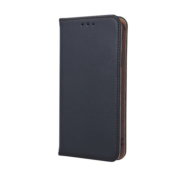 Samsung Galaxy S10 Plus - Äkta Läder Mobilplånbok - Svart Black