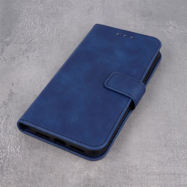 iPhone 13 - Smart Velvet Mobilpung - Marineblå Marine blue