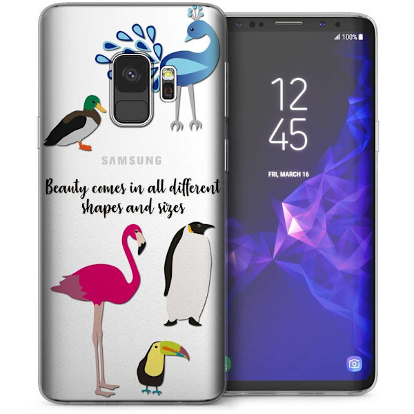 Samsung Galaxy S9 - Caseflex Elegant Skal Bakstycket grå
