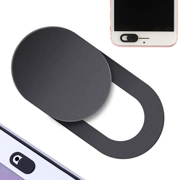2-Pack Webbkamera Skydd Cover Slider för Laptop/Mac/Smartphone Svart