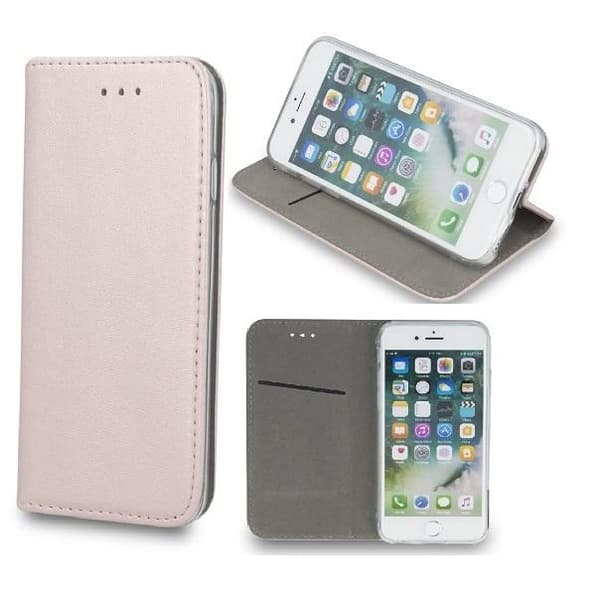 Xiaomi Redmi Note 8T - Smart Magnetic Mobilplånbok - Rosaguld Rosa guld