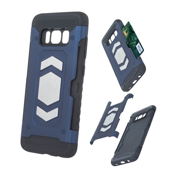 iPhone 7 Plus / 8 Plus Defender Card -kotelo - tummansininen Dark blue