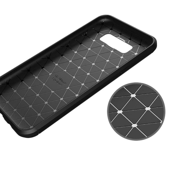 Samsung Galaxy J5 (2015) - Fleksibelt Carbon Soft TPU Cover - Sort Black
