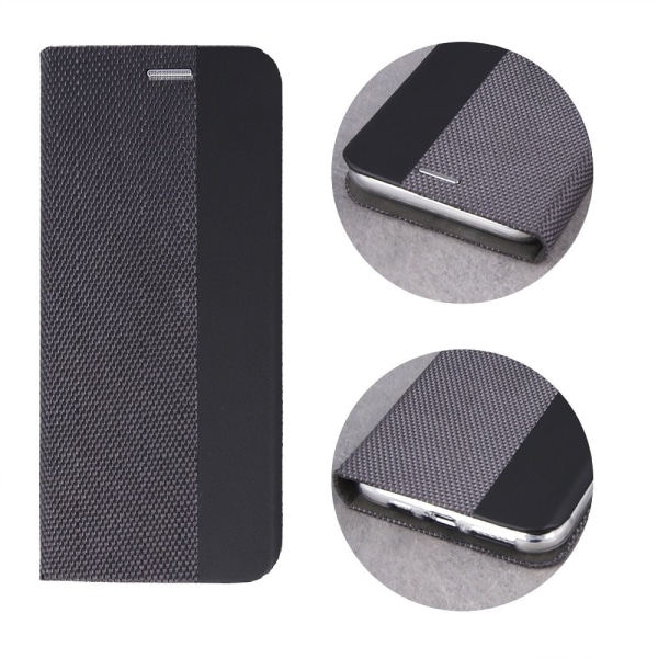 iPhone 11 Pro Max - Smart Senso Case Mobilpung - Grå / Sort Black