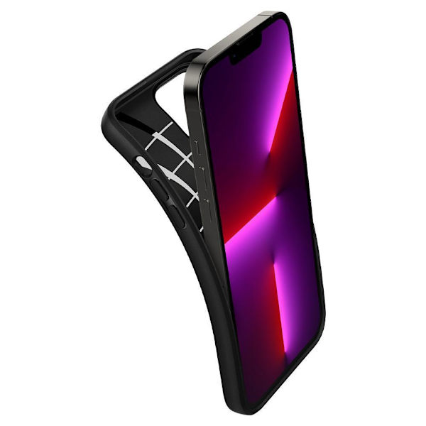 iPhone 13 Pro - Spigen Core Armor Matte Mjuk Skal - Svart Svart