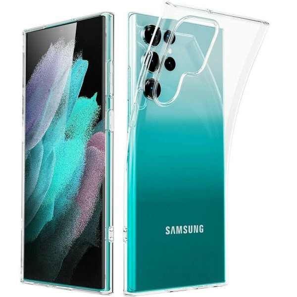 Samsung Galaxy S23 Ultra 5G läpinäkyvä pehmeä TPU ohut kansi Transparent